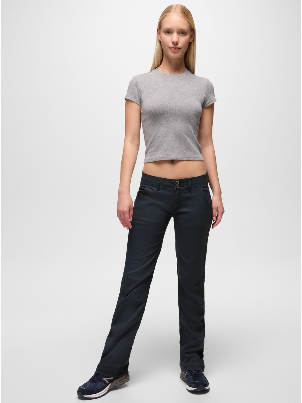 PRANA Halle Low Rise Pant Crop UPF50+ Stretch Tech Fabric Hiking Camping Outdoor